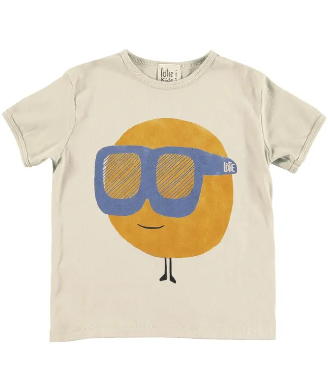 Lötiekids Retro tshirt Sun&Glasses off white