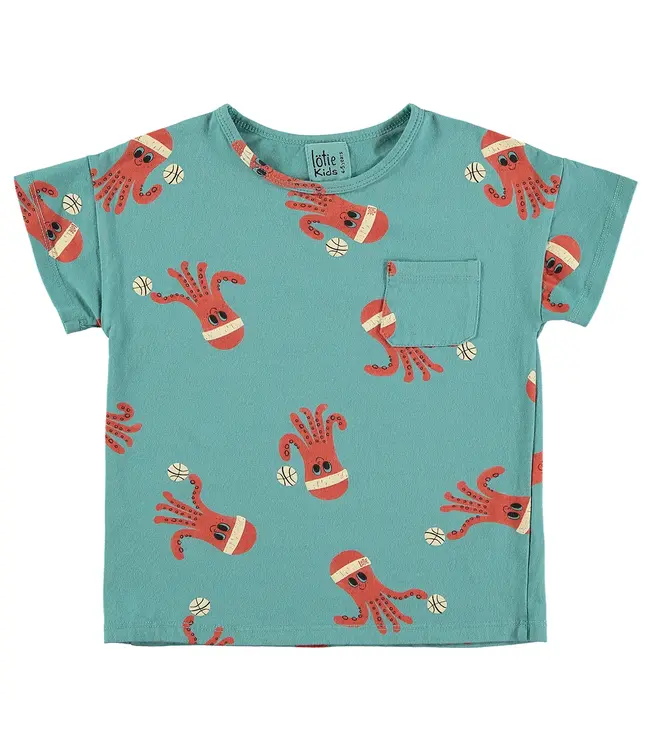 Lötiekids Tshirt short sleeve Octopuses pacific