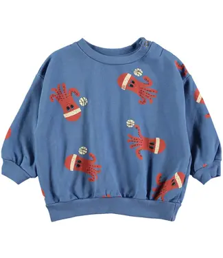 Lötiekids Baby sweatshirt octopuses blue