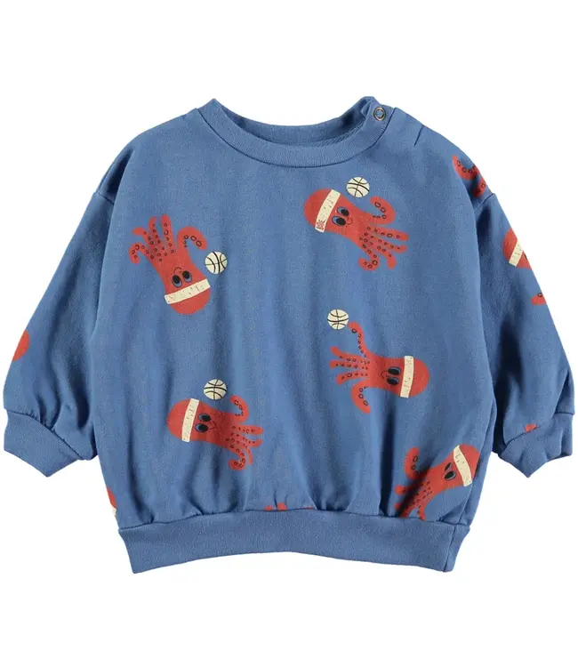 Lötiekids Baby sweatshirt octopuses blue