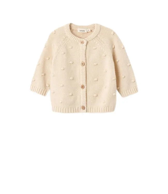 Lil Atelier NBFGABLE LS KNIT CARD Fog