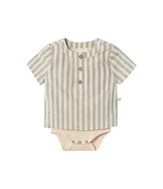 Lil Atelier NBMDINO SS LOOSE BODY SHIRT Turtledove