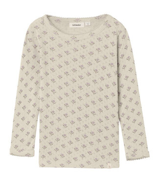 Lil Atelier NMFRACHELLO DOA LS SLIM TOP Turtledove