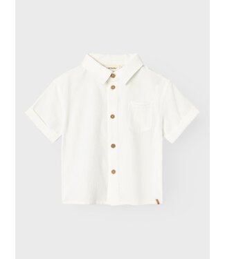 Lil Atelier NMMHADAM SS LOOSE SHIRT Coconut Milk