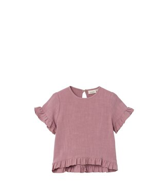 Lil Atelier NMFDOLIE SS LOOSE SHIRT Nostalgia Rose