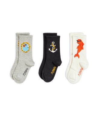 Mini Rodini Dolphin 3-pack socks