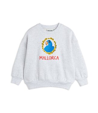 Mini Rodini Parrot emb sweatshirt Grey melange