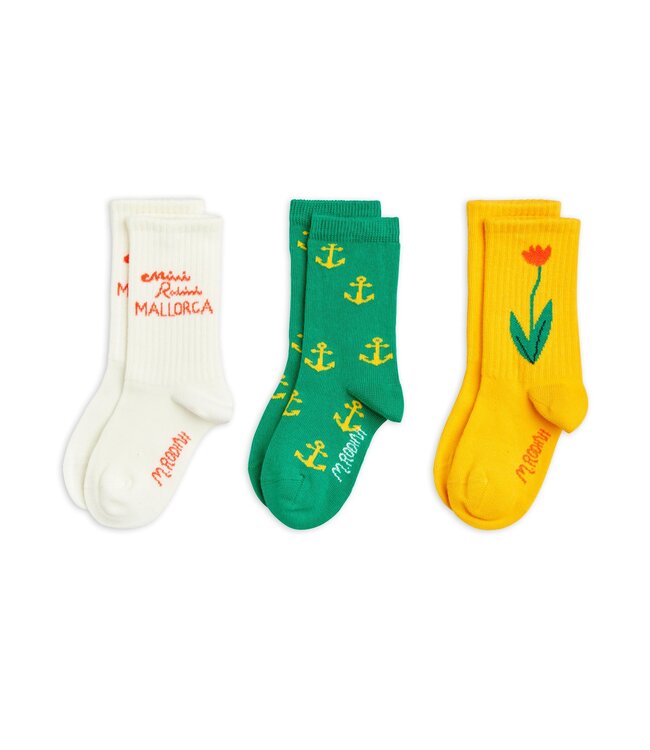 Mini Rodini Mallorca 3-pack socks