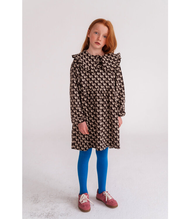 Repose AMS 50. fancy collar sweat dress Graphic duck dot