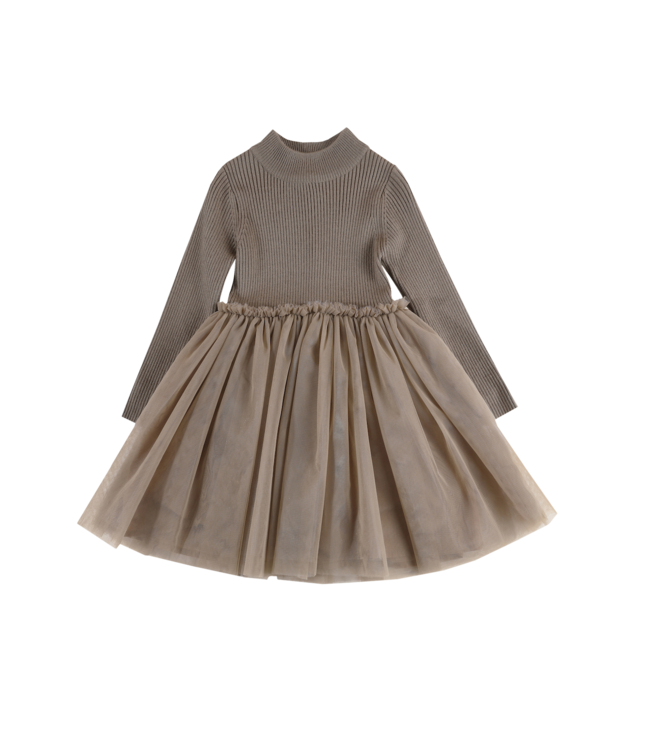 Donsje Lotus Dress Taupe