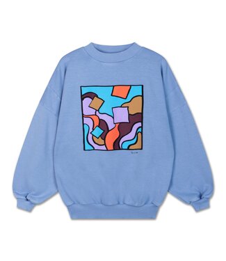 Repose AMS 24. crewneck sweater silver lavender blue