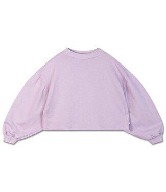 Repose AMS 21. crop heart sweater Lavender fog