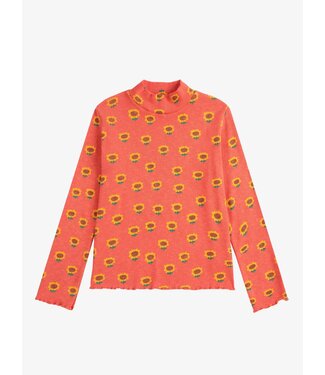 Bobo Choses Sunflower all over turtleneck T-shirt