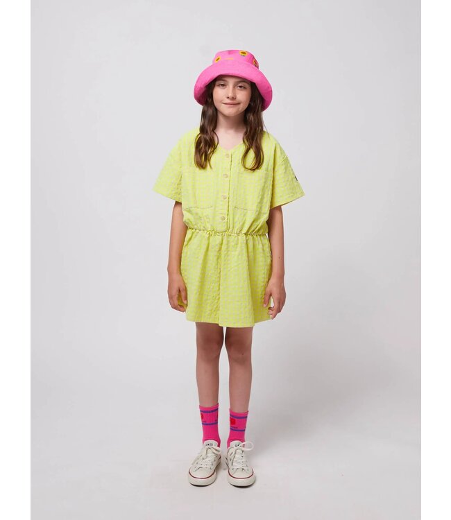 Bobo Choses Vichy woven playsuit