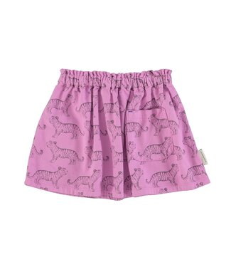 Piupiuchick short skirt | lavender w/ black tigers