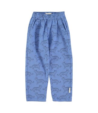 Piupiuchick unisex trousers | blue w/ black tigers