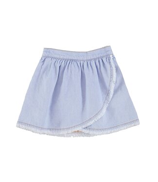 Piupiuchick short skirt | light blue soft denim