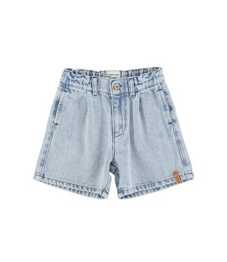 Piupiuchick boy shorts | Washed Blue denim