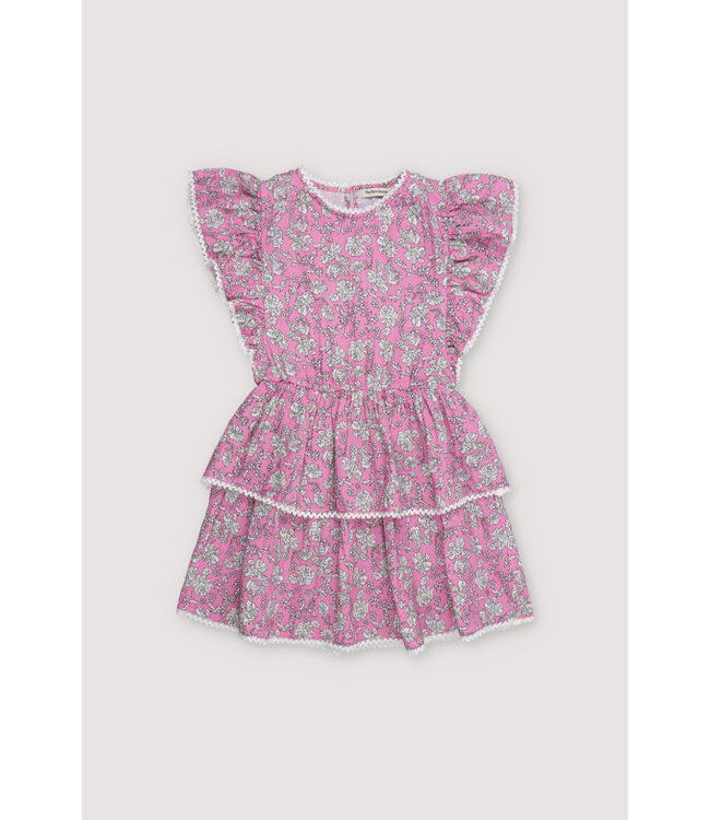 The New Society Melina Dress Peony Hibiscus Print