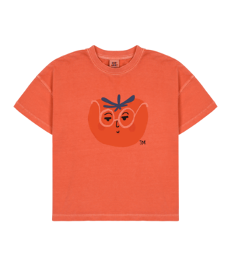 Jelly Mallow Tomato Pigment T-Shirt Orange