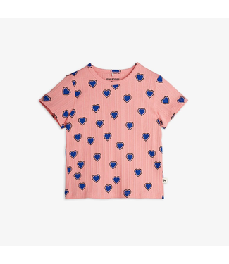 Mini Rodini OUTLINED HEARTS AOP SS TEE