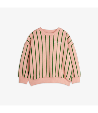 Mini Rodini Vertical stripe aop sweatshirt Pink