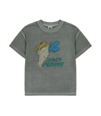 Jelly Mallow Make Friends Pigment T-Shirt Gray