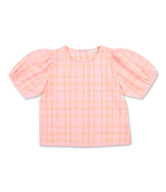 Petit Blush Puff sleeve blouse Pink / Neon orange