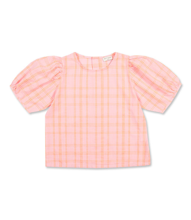 Petit Blush Puff sleeve blouse Pink / Neon orange