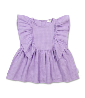 Petit Blush Ruffle blouse Purple rose