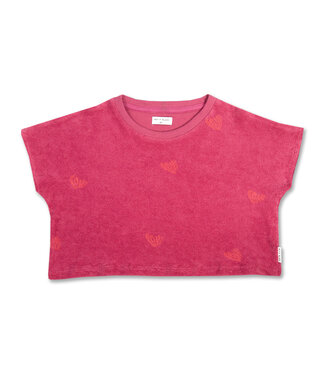 Petit Blush Towel top Love aop