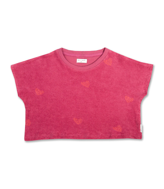 Petit Blush Towel top Love aop