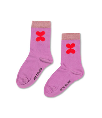 Petit Blush Socks Dubble hearts