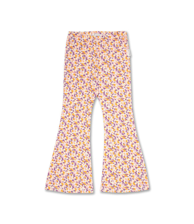 Petit Blush Bowie flared pants Mini ditsy