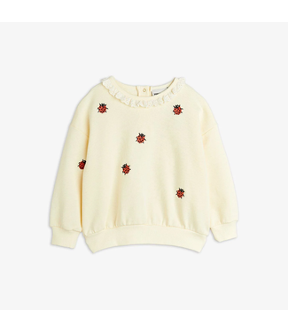 Mini Rodini Ladybugs emb lace sweatshirt