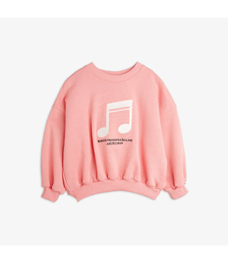 Mini Rodini Note emb sweatshirt Pink