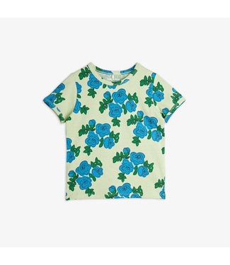 Mini Rodini Blue roses aop ss tee
