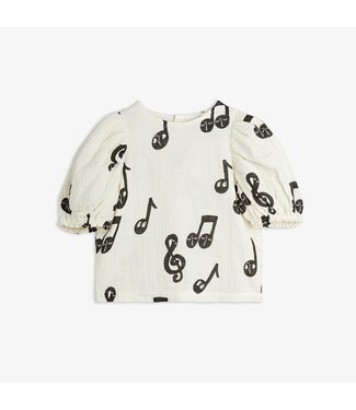Mini Rodini Note aop muslin blouse