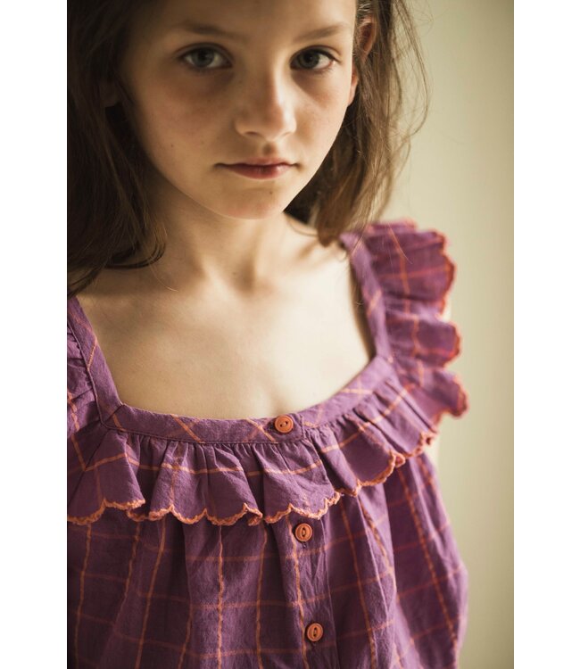 Jenest Didi top Violet purple check