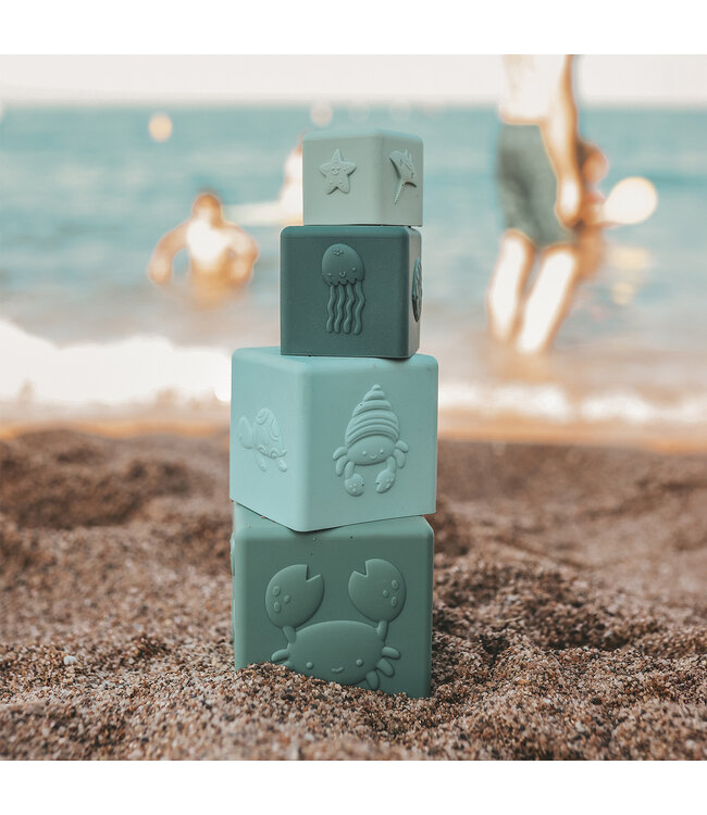 Salted Stories Solid | Stacking tower Green