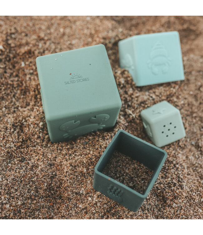 Salted Stories Solid | Stacking tower Green