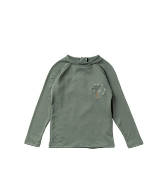 Salted Stories Solid Swim longsleeve Bronze green