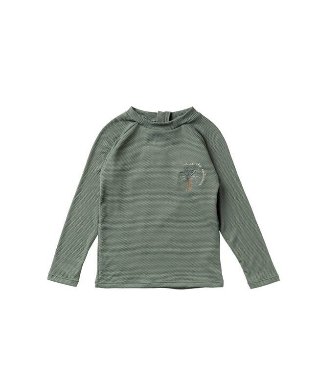 Salted Stories Solid Swim longsleeve Bronze green