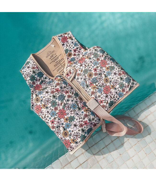 Salted Stories Sparkly fleurs Floating vest