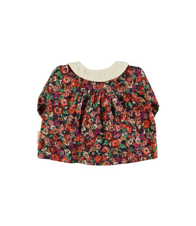 Piupiuchick Peter pan collar blouse | Multicolor flowers B