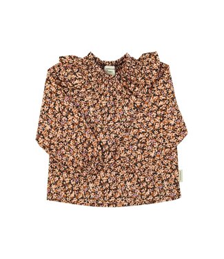 Piupiuchick Blouse | Light pink & brown flowers