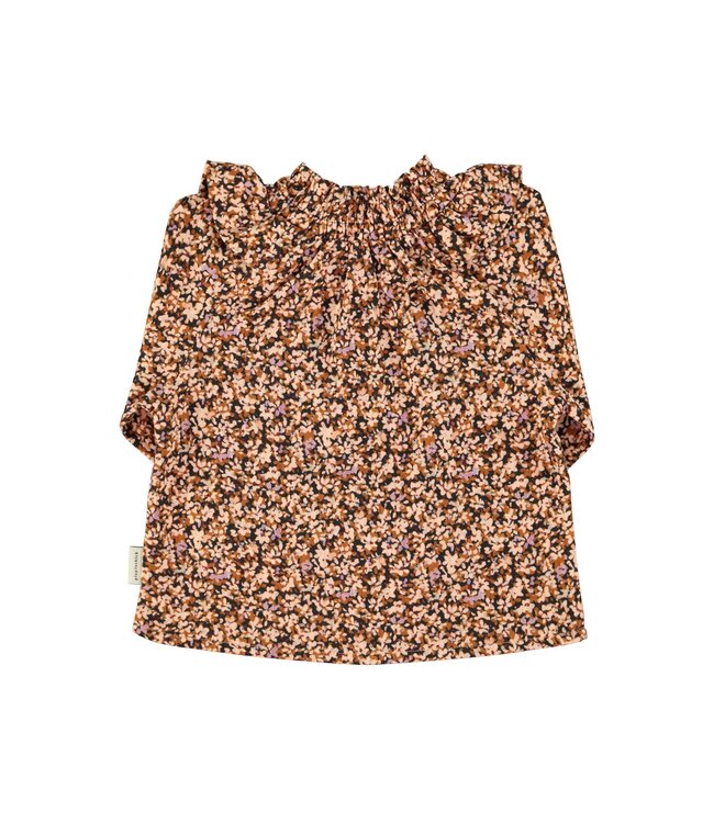 Piupiuchick Blouse | Light pink & brown flowers