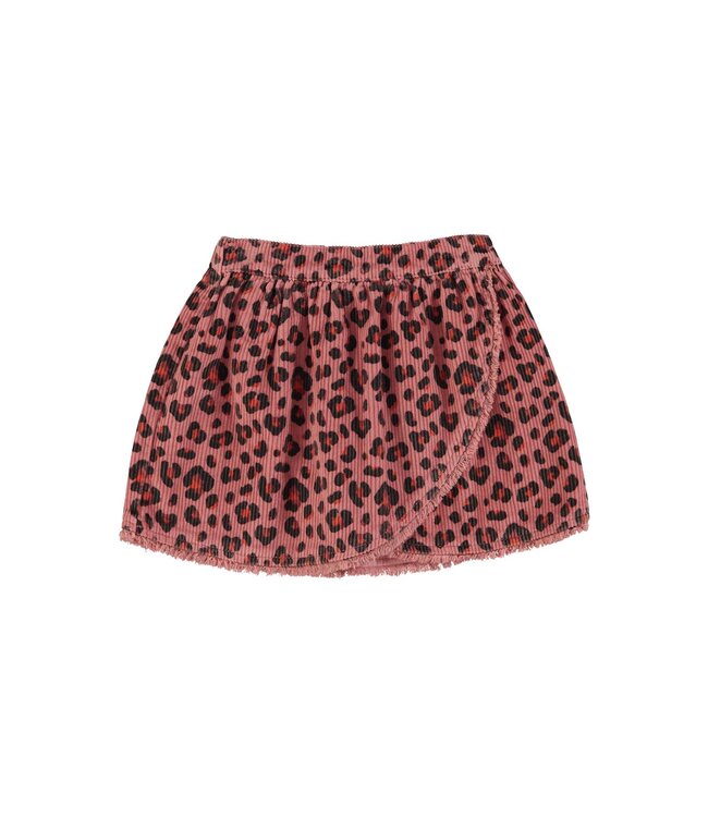 Piupiuchick Short skirt | Pink w/ animal print