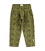 Piupiuchick Mom fit trousers | Olive green w/ zebra print