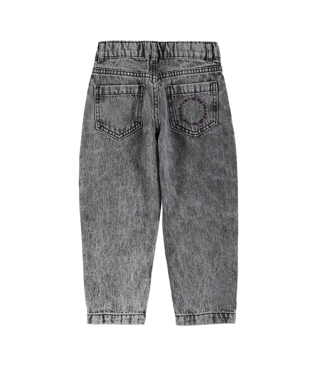 Piupiuchick Mom fit trousers | Washed Black denim